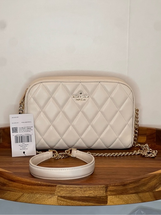 kate spade Handbags - NWOT kate spade Quilted Mini Camera Bag Crossbody - cream
